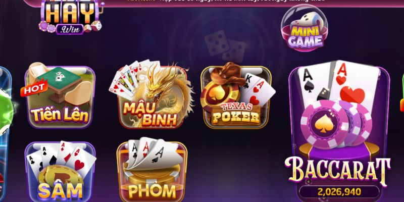 Haywin Sở Hữu Kho Game Đa Dạng, Jackpot Lên Tới 15 Tỷ Đồng 3 Trải nghiệm sảnh game bài đa dạng